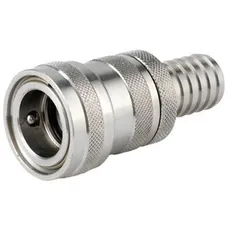 Nito 3/4" stainless steel coupler with 3/4" hose tail