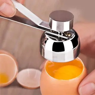 BJ-SHOP Edelstahl Egg Opener Shell-Öffner Remover Tool for Hard Soft Boiled Eggs kdq