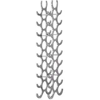 Wohnling Weinregal 31 x 14 x 98 cm Silber
