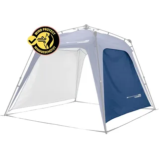 Lumaland Outdoor Seitenteil für Pop Up Pavillon | Seitenwand für Gartenzelt & Camping & Partyzelt | 225 x 155 x 132,5 cm | Passend für Lumaland Indoor & Outdoor Pavillons [Blau]