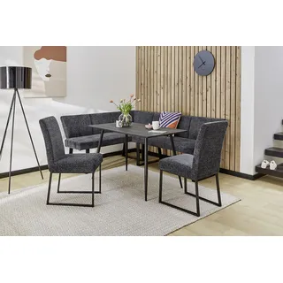 Jockenhöfer Gruppe Eckbank »Emporio«, links oder rechts montierbar, 200x154 cm, Taschenfederkernpolsterung grau