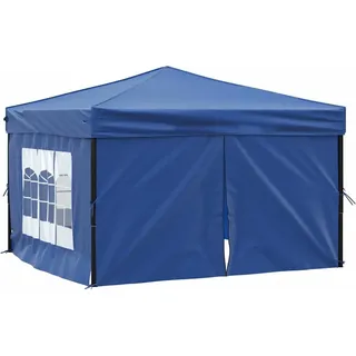 vidaXL Partyzelt Faltbar mit Seitenwänden Blau 3x3 m - Blau