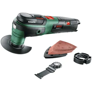 Bosch UniversalMulti 12 ohne Akku + Schleifplatte + Schleifblätter + Sägeblatt