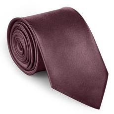 URAQT Herren Krawatten, Satin Elegant Krawatte 8 cm für Herren, Klassische Hochzeit Krawatte für Büro oder Festliche Veranstaltungen (Rot)