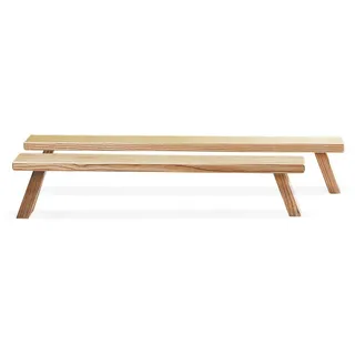 Schwibbogenbank Esche natur 80x12x7cm NEU Unterstellbank Blumenbank
