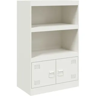 Sideboard Weiß 67x39x107 cm Stahl - Weiß