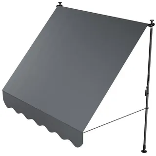 Juskys Klemmmarkise Kapstadt 200 x 120 cm grau
