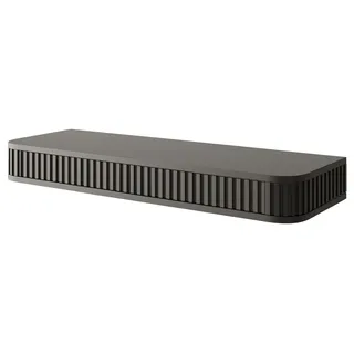 Selsey Ovarlo - Schminktisch hängend mit 2 Schubladen, Schwarz, 113 cm - Schwarz