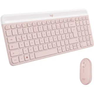 MK470 Slim Wireless Combo DE Set rosa
