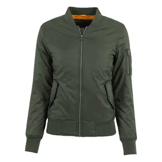 URBAN CLASSICS Ladies Basic Bomber Jacket Olive,