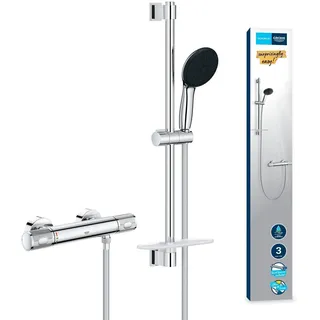 Grohe Brausegarnitur mit Thermostat Precision Feel mit Wassersparfunktion
