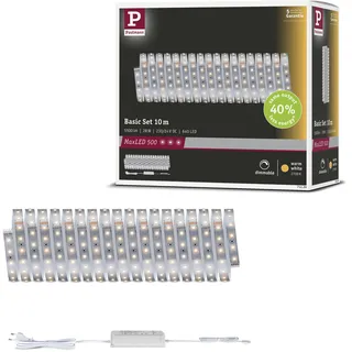 Paulmann MaxLED 500 Basisset 71229 LED-Streifen-Basisset 230V 10m Warmweiß 1 Set
