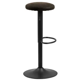 Actona GROUP Barhocker »Finch« Barstuhl, (Set, 2 St), Höhenverstellbar, Fußstütze, Trompete Gestell, grau