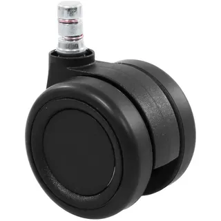 Mid.you Drehstuhlrolle , Schwarz , Metall, Kunststoff , 5-teilig , 5x8.7x6 cm , Büromöbel, Bürostühle, Bürostuhl-Ersatzteile & Bodenschutzmatten