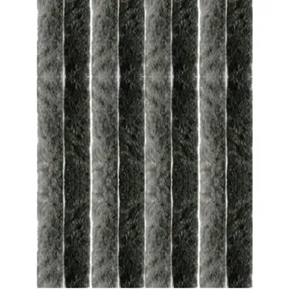 Arsvita Flauschvorhang 80x200 cm in Unistreifen anthrazit - schwarz, Perfekter Insekten- und Sichtschutz für Ihre Balkon- und Terrassentür, viele Farben