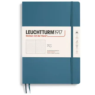 Leuchtturm1917 Notizbuch Composition (B5) Stone Blue Dotted