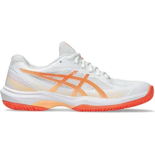 Asics COURT HUNTER FF Damen Indoorschuh Weiß 40,5 - Weiß, Orange