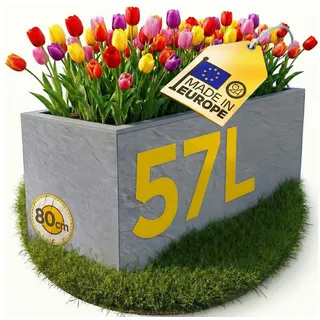 Ondis24 Blumenkasten 29,5 x 30 x 29 cm Grau