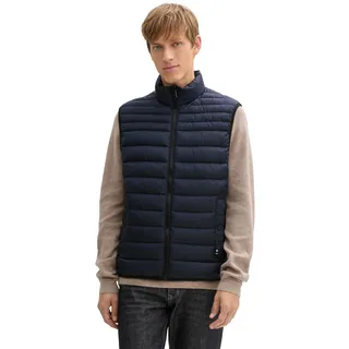 TOM TAILOR Herren 1044085 Weste, 10668 - Sky Captain Blue, 3XL EU