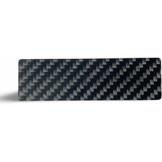 M&M Smartek Carbon Karte im schmalen Mini-Format (8,5cm x 2,5cm) aus echtem Kohlefaser stabil und elegant in schwarz