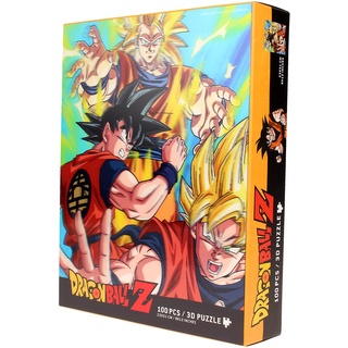 SD Toys Dragon Ball Z 3D Puzzle Lentikular Goku Saiyan 100 Puzzleteile, Bildformat 20 x 16 cm, von SD Toys