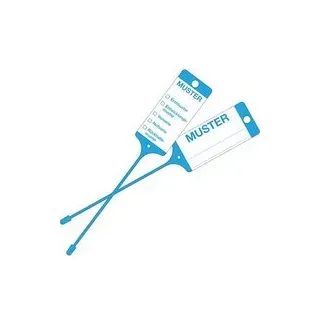 EICHNER Hängeetiketten Muster blau 21,5 x 5,8 cm gelocht, 200 St.