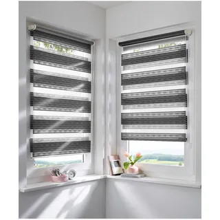 heine home Raffrollo mit Stangendurchzug, grau