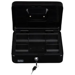 Black & Decker Spardose mit Schlüssel 25 x 8,5 x 18 cm