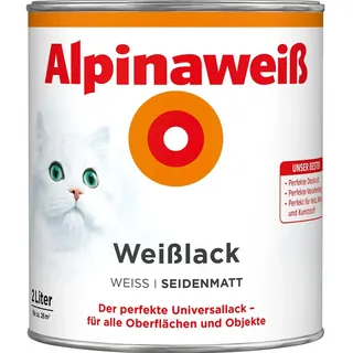 Alpina Weißlack Weiß seidenmatt 2 l