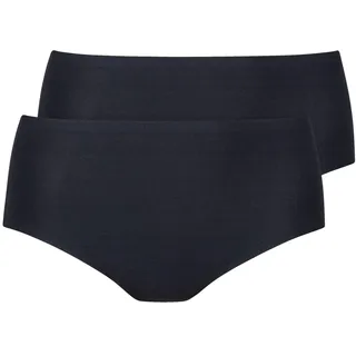 String ANITA "2er Pack High Waist String Essentials", Damen, Gr. L-XL, schwarz, Obermaterial: 80% Polyamid PA. 20% Elasthan EL., Unterhosen String