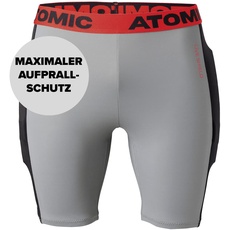 Atomic Damen/Herren Ski-Protektor Live Shield Short, Größe S, grau/schwarz, AN5205026S
