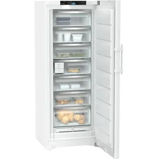 Liebherr Gefrierschrank , Weiß , Metall, Kunststoff , 7 Schubladen , B , 69.7x185.5x76.3 cm , noFrost, elektronische Temperaturregelung, Warneinrichtung bei geöffneter Tür, Griffmulde, höhenverstellbare Füße, Türanschlag wechselbar , Küchen, Küchenelektrogeräte, Kühlschränke & Gefrierschränke, Gefrierschränke