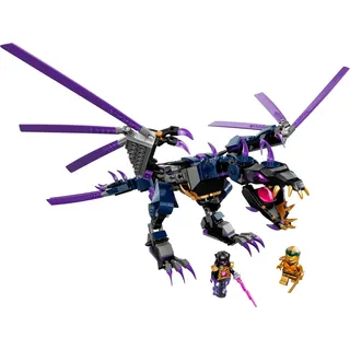 LEGO 71742 NINJAGO Der Drache des Overlord und Figur des Goldenen Ninja Lloyd - Hellgrau, Schwarz, Lila, Gold, Dunkelblau