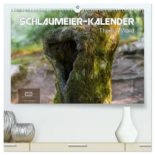 Calvendo Schlaumeier-Kalender - Thema: Wald (hochwertiger Premium Wandkalender 2026 DIN A2 quer), Kunstdruck in Hochglanz: