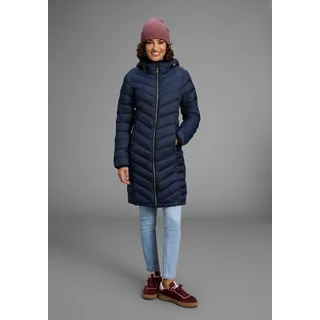 POLARINO Steppmantel besonders leicht mit großem Wärmerückhaltevermögen, Übergangsjacke, blau