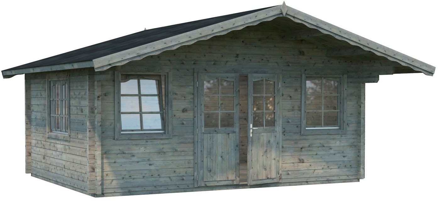 Bild von Gartenhaus Helena 18,6 m2 - 70 mm Grau