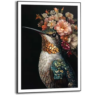 Reinders! »Lovely Hummingbird« Wohnzimmer - Kolibri - Blumen - mehrfarbig), - MDF - Tiere - 50x70 cm,