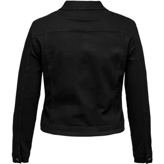 ONLY CARMAKOMA Jeansjacke "Carwespa", Knopfleiste, Kragen, für Damen, 177911 Black 50