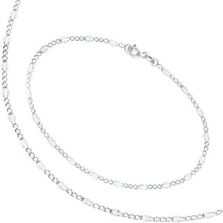 FIRETTI Ketten und Armband Set »Multipack Schmuck Geschenk Silber 925 Armkette Halskette« Set 2 Stk. tlg.), silberfarben