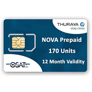 OSAT Thuraya Satellitentelefon NOVA SIM mit 170 Einheiten (200 Minuten)