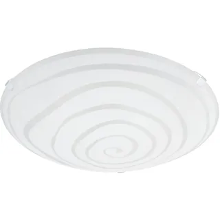 EGLO Ceprano 1 E27 rund weiß Glas Metall
