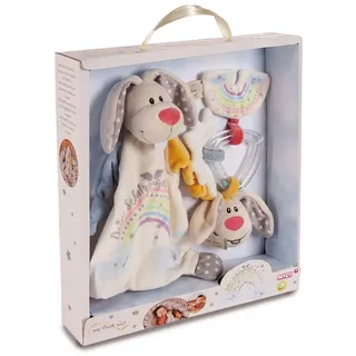 NICI Schmusetuch »My first NICI, Schmusetuch – Rasselring Schutz-Häschen« Set in Geschenkverpackung, beige