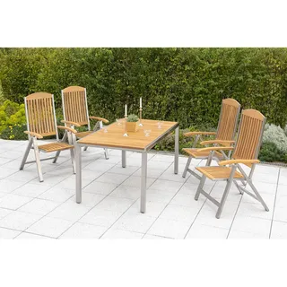 Merxx Keros Set 5-tlg. Gartentisch 150 x 90 cm