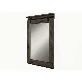 MASSIVMOEBEL24.DE Spiegel Mango 60x8x100 grau lackiert RAILWAY #263 - Grau