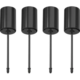 Adventskranz Kerzenhalter,Retro Schwarz Adventskerzenhalter Metall Kerzenleuchter 4 Stück, für Adventskranz Weihnachten Kerzenteller Mit Dorn