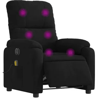 vidaXL Massagesessel Elektrisch Mikrofaser 89,5 x 103,5 x 0 cm Schwarz
