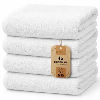 NatureMark Duschtuchset 4-tlg. weiß
