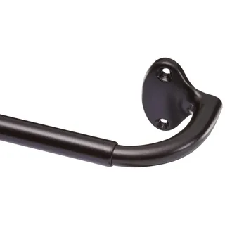 Amazon Basics Gardinenstange mit gebogener Stange für den Innenbereich, ausziehbar, 71 bis 122 cm, Bronze