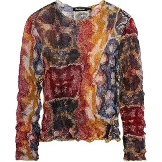 Desigual Langarm-Bluse aus der Kollektion Damen, Gelb, Größe M