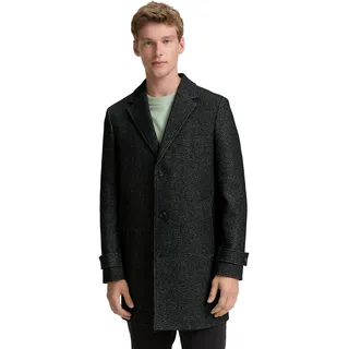 Tom Tailor Herren Wollmantel mit Reverskragen